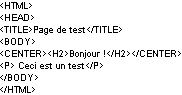 Exemple de code HTML